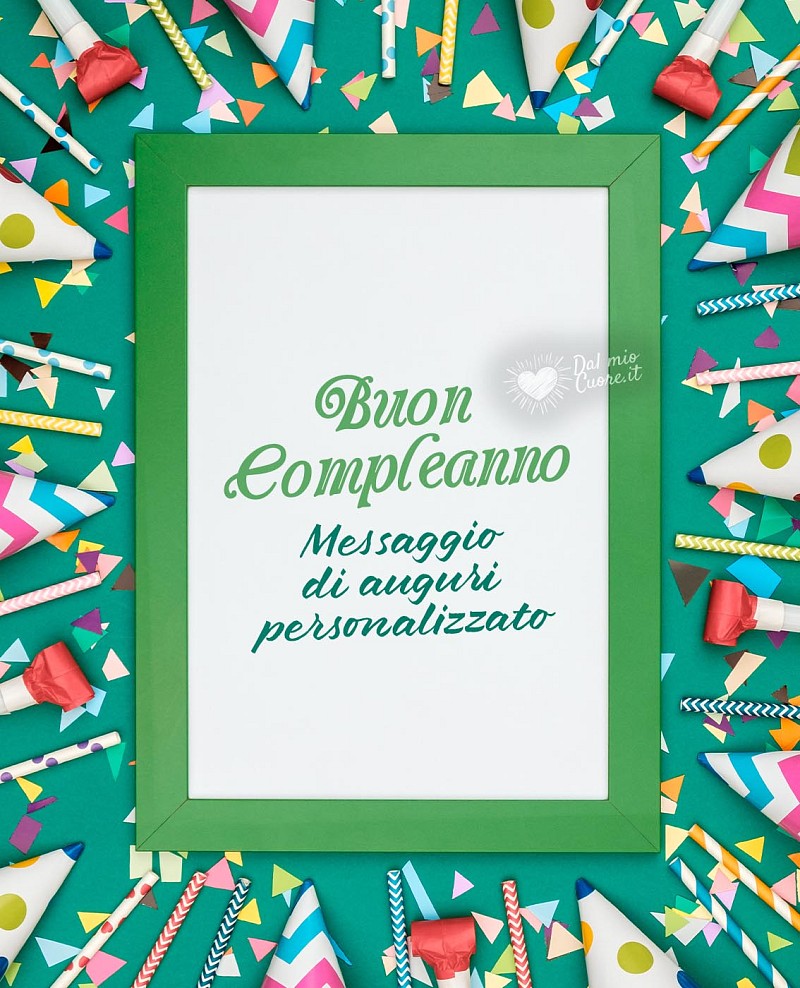 Messaggio di Buon compleanno personalizzato