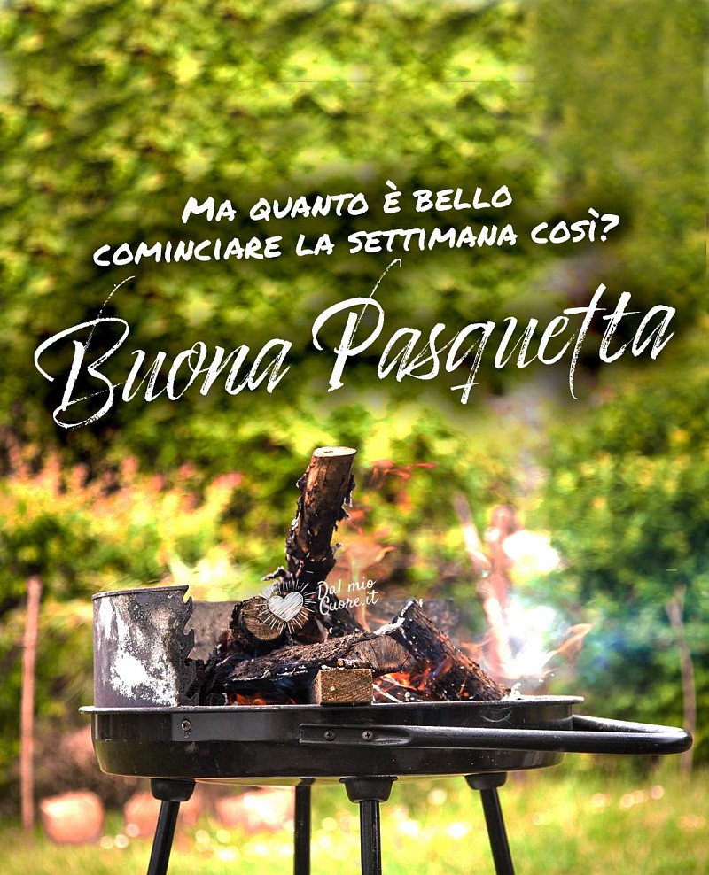 Ma quanto è bello cominciare la settimana così? Buona Pasquetta