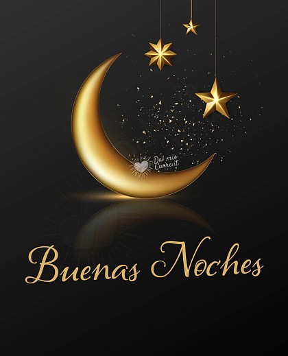 Buenas Noches (luna y estrellas)