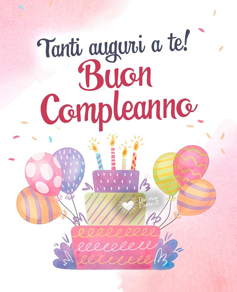 Tanti auguri a Te! Buon compleanno con Biglietto