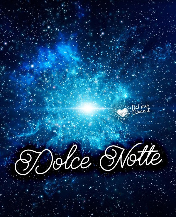 Dolce notte con galassia