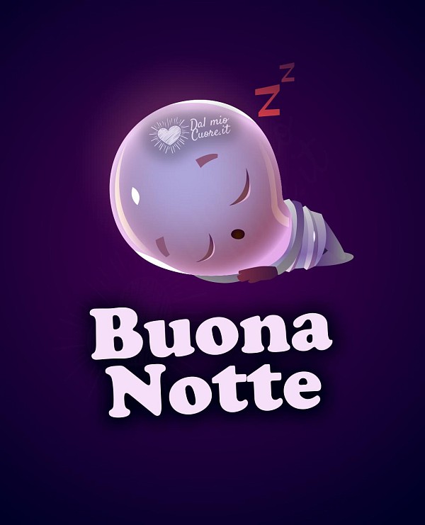 Buona Notte simpatica (con lampadina)