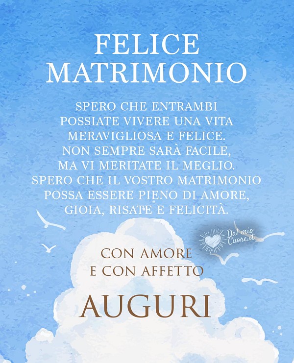 Frase di Felice Matrimonio: "Spero che possiate vivere una vita meravigliosa e felice..."