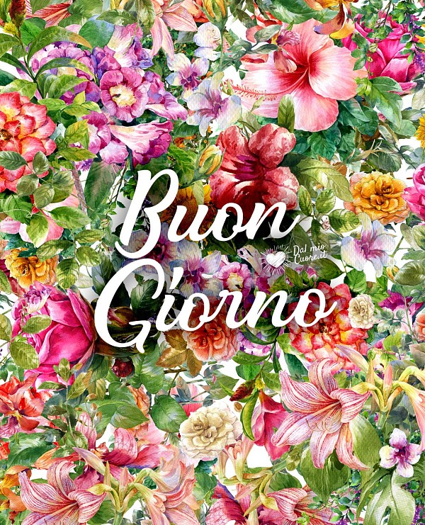 Buongiorno con fiori Colorati