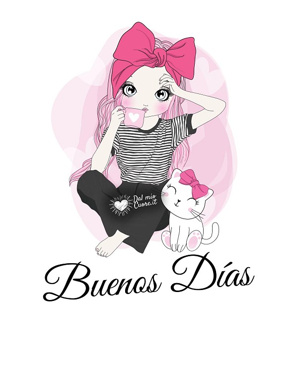 Buenas días con un gatito