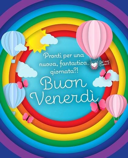 Pronti per una nuova, fantastica, giornata?! Buon Venerdì