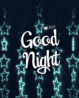 Goodnight video and GIF with bright stars