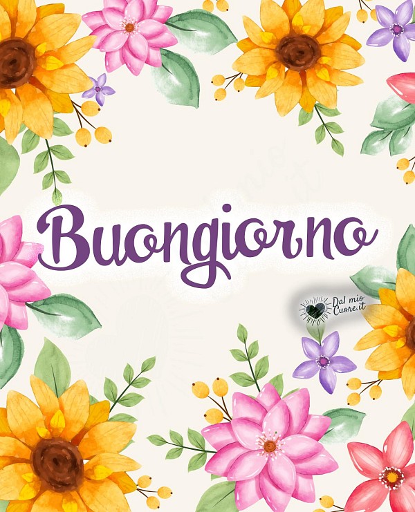Buongiorno con fiori