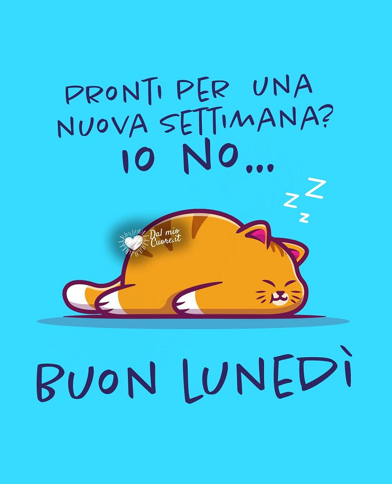 Pronti per una nuova settimana? Buon Lunedì