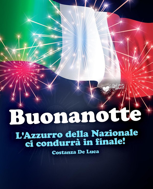 L'Azzurro della Nazionale ci condurrà in finale! Buonanotte