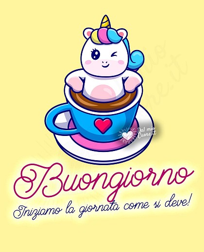 Iniziamo la giornata come si deve! Buongiorno