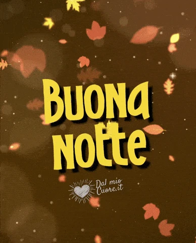 GIF Buonanotte autunnale (e Video Musicale)