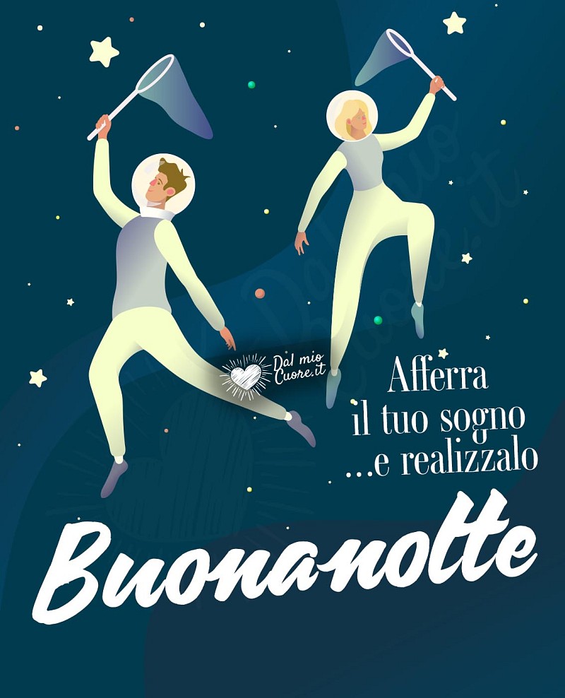 Afferra il tuo sogno e realizzalo. Buonanotte (Immagini)
