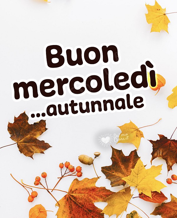 Buona mercoledì... autunnale