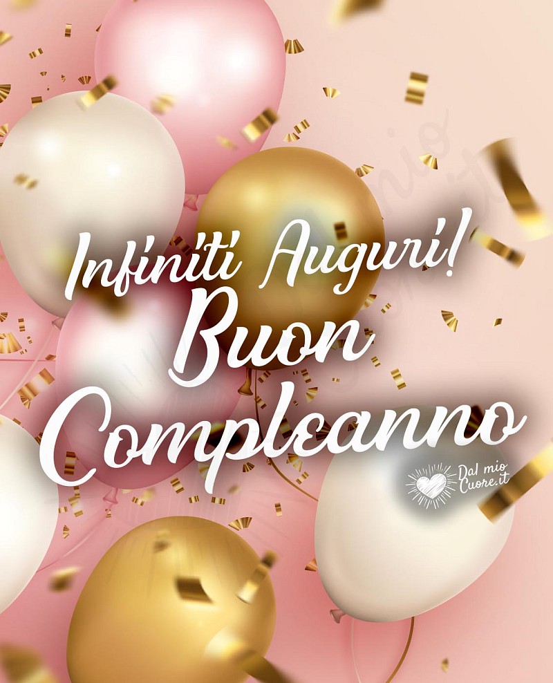 Infiniti auguri! Buon compleanno (Immagini con palloncini)