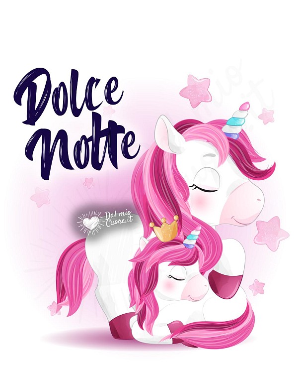 Dolce notte con unicorni