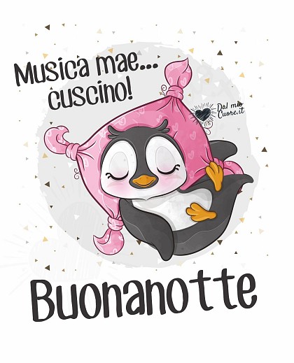 Immagini Buonanotte! Musica mae... cuscino!