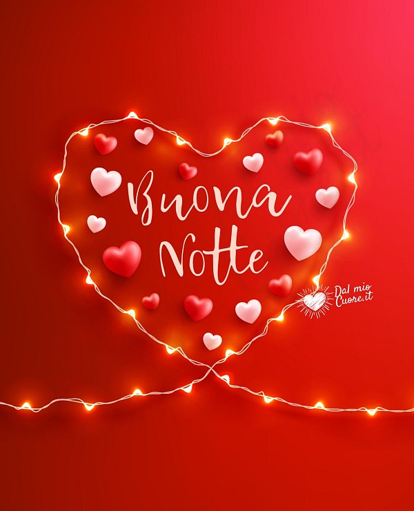 Buona Notte romantica con cuore
