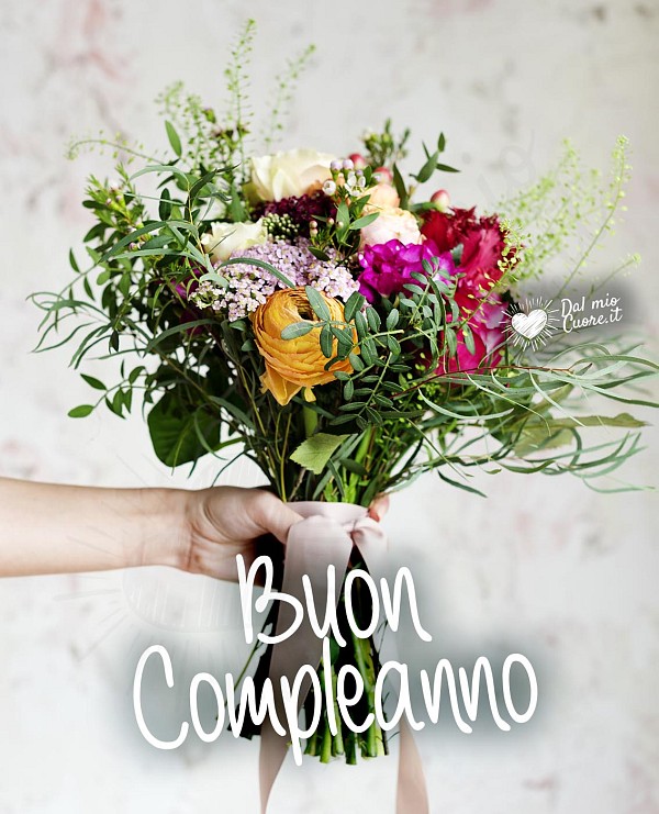 Buon compleanno (immagini con fiori)