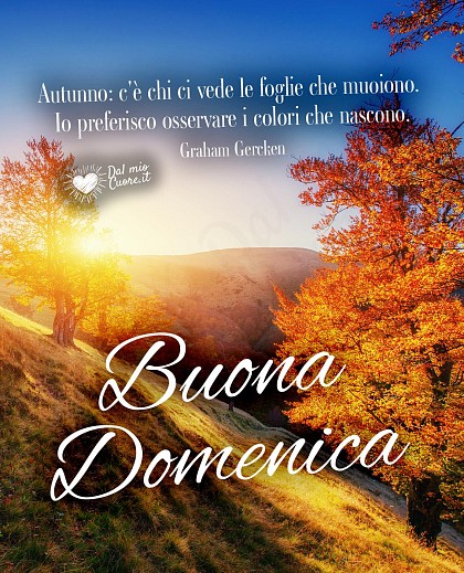 Buona Domenica (Frasi sull'autunno)
