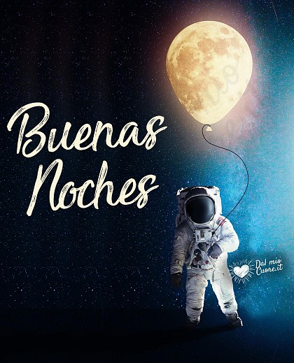 Buenas noches con un astronauta