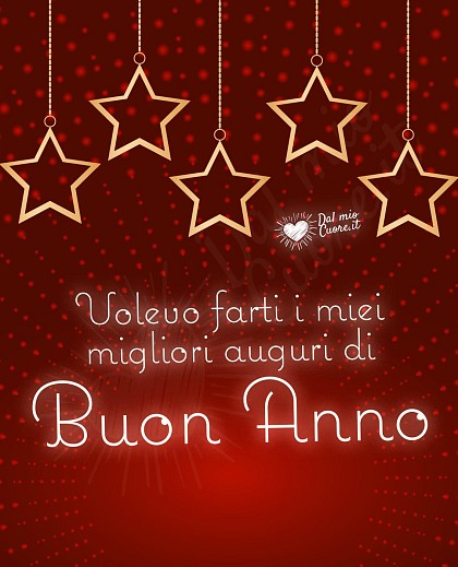 Volevo farti i miei migliori auguri di Buon Anno