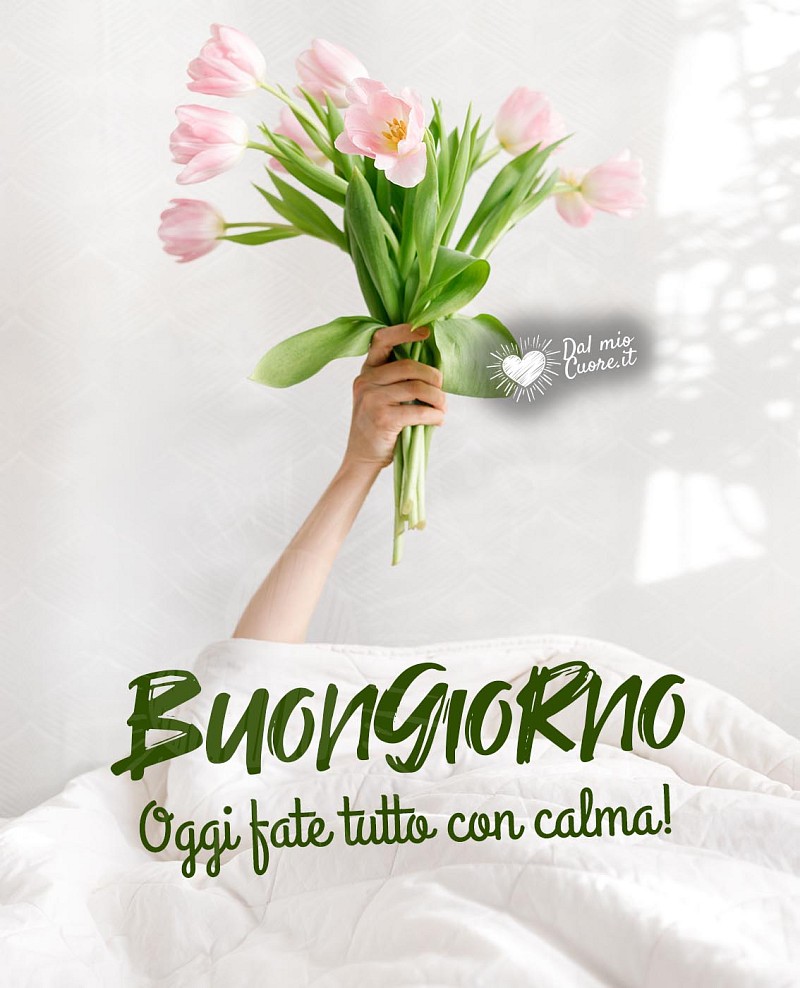 Buongiorno! Oggi fate tutto con calma!
