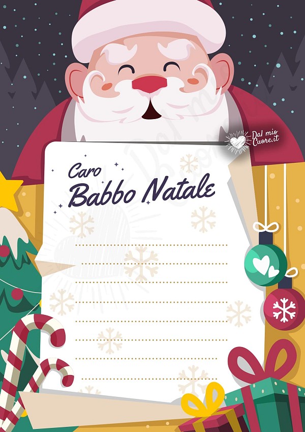 Lettera Babbo Natale (Modello in PDF)