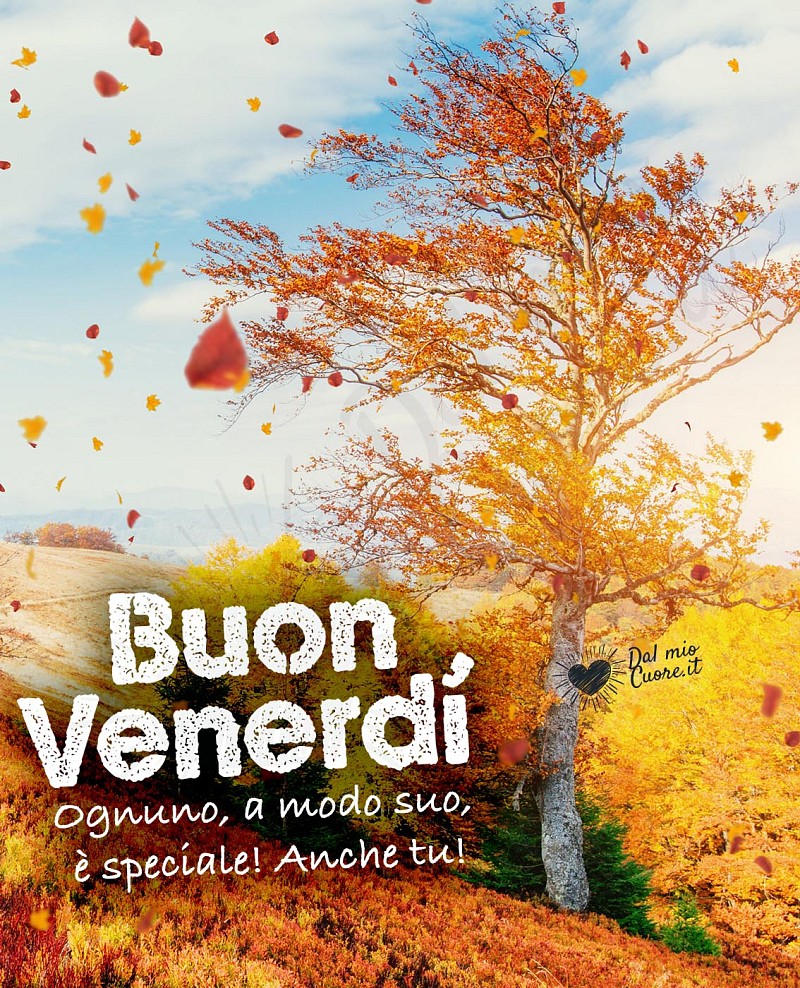Buon venerdì autunnale con frase
