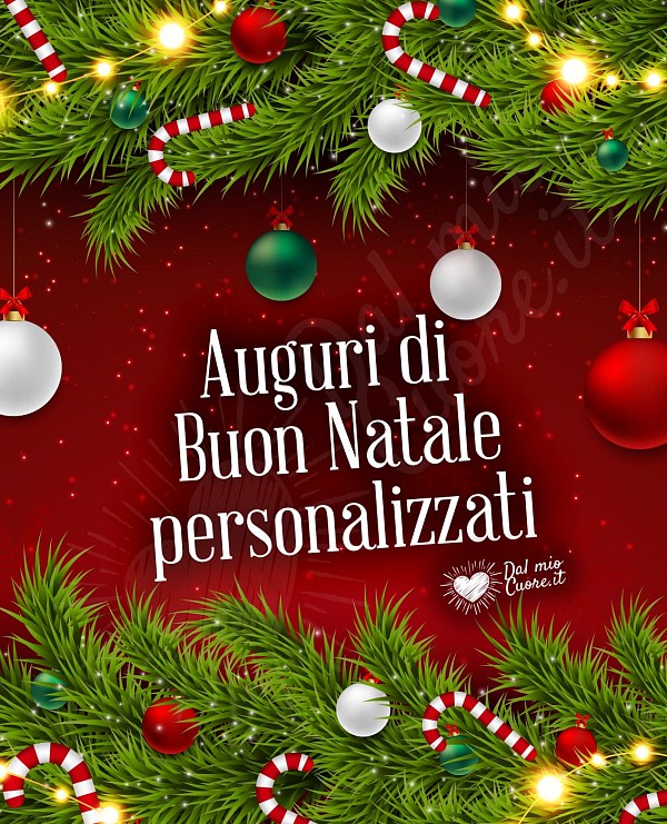 Messaggio di Buon Natale personalizzato
