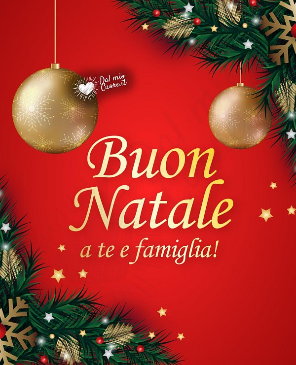 Buon Natale a te e famiglia!