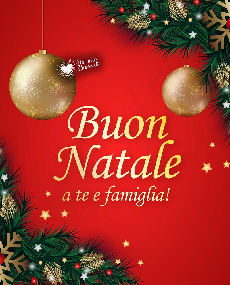 Buon Natale a te e famiglia!