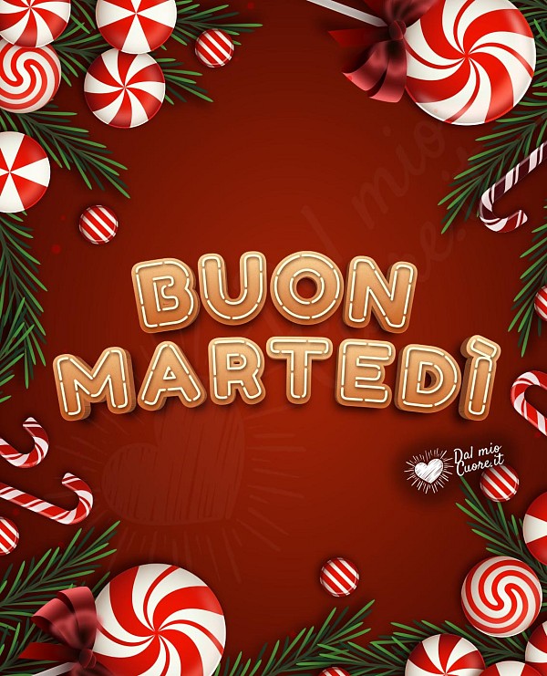 Buon martedì natalizio con dolciumi