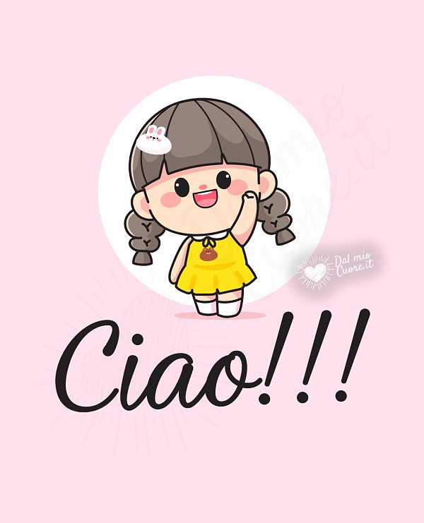 Ciao!! Immagine con Bimba che saluta!