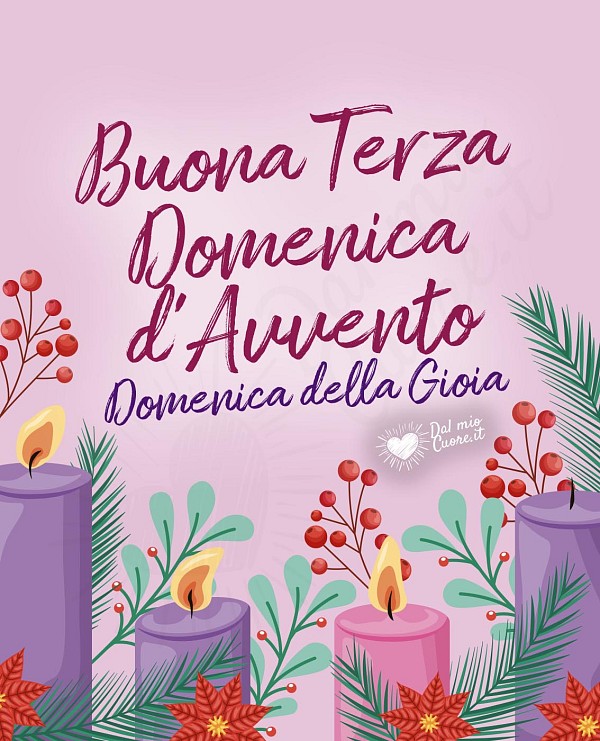 Buona Terza Domenica d'Avvento. Domenica della Gioia