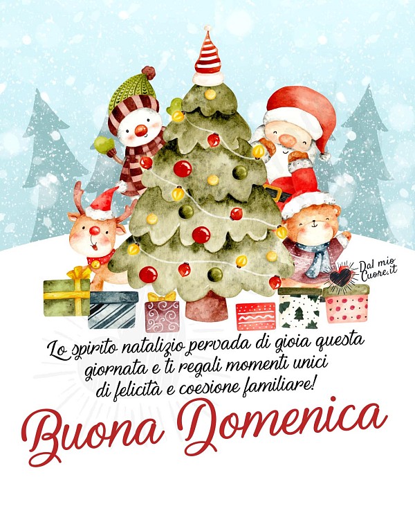 Buona Domenica (Frasi sullo spirito Natalizio)