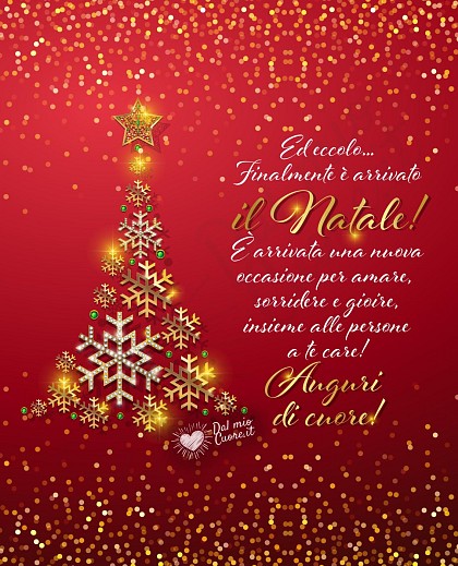 Buon Natale (Frasi): "..una nuova occasione per amare, sorridere e gioire..."