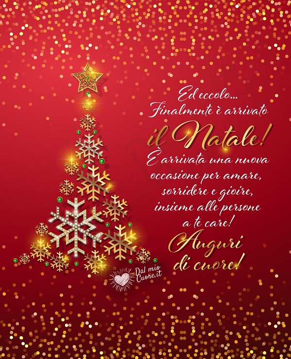 Buon Natale (Frasi): "..una nuova occasione per amare, sorridere e gioire..."