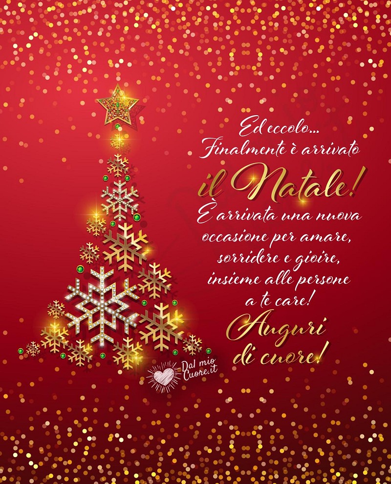 Buon Natale (Frasi): "..una nuova occasione per amare, sorridere e gioire..."