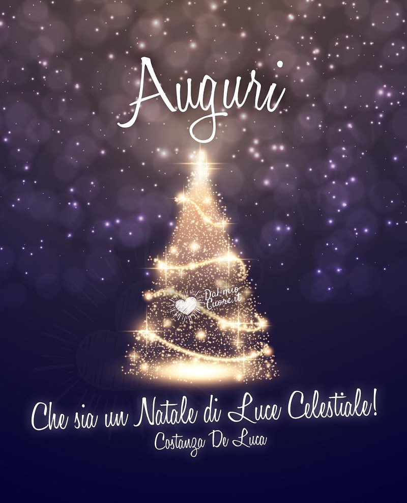Che sia un Natale di Luce celestiale. Auguri