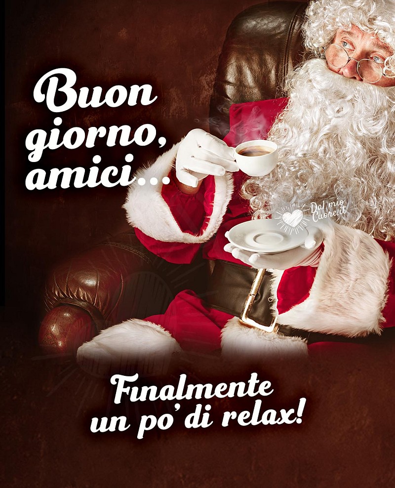 Buon giorno, amici! Finalmente un po' di relax!