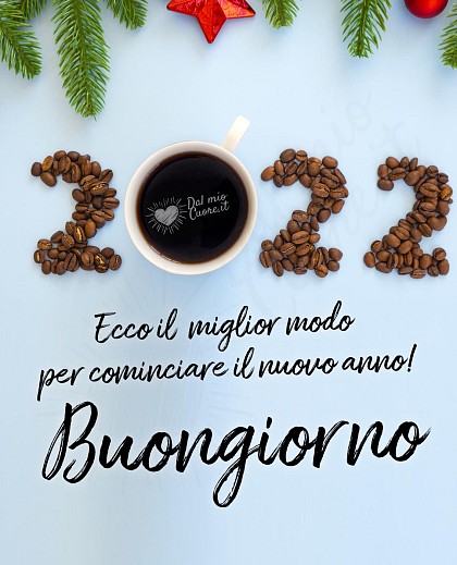 Buongiorno con caffè. Ecco il miglior modo per cominciare il nuovo anno!