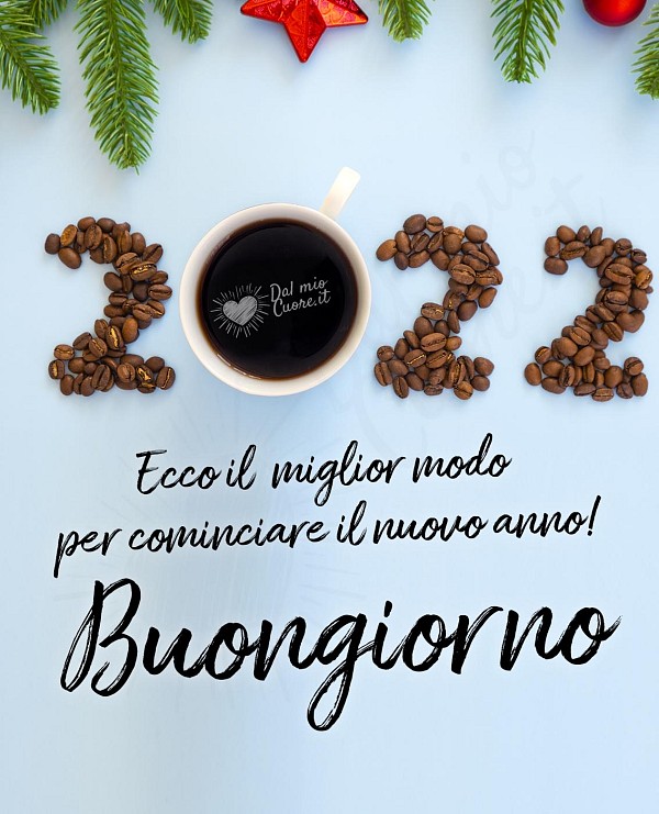 Buongiorno con caffè. Ecco il miglior modo per cominciare il nuovo anno!
