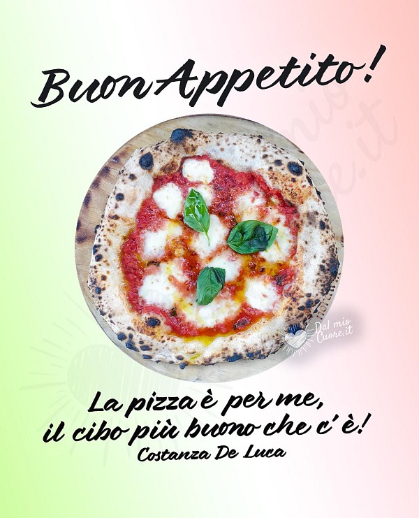 Buona petitopa. La pizza è per me, il cibo più buono che c'è!