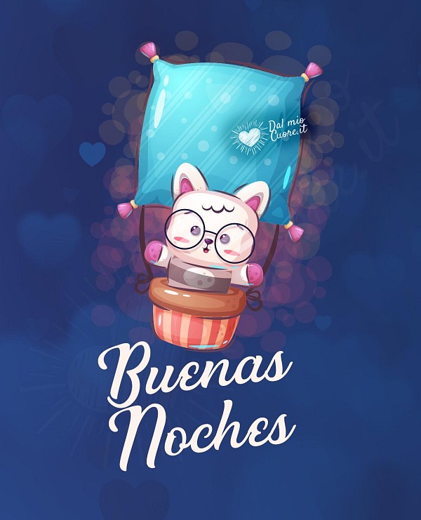 Buenas Noches bonita con gatito