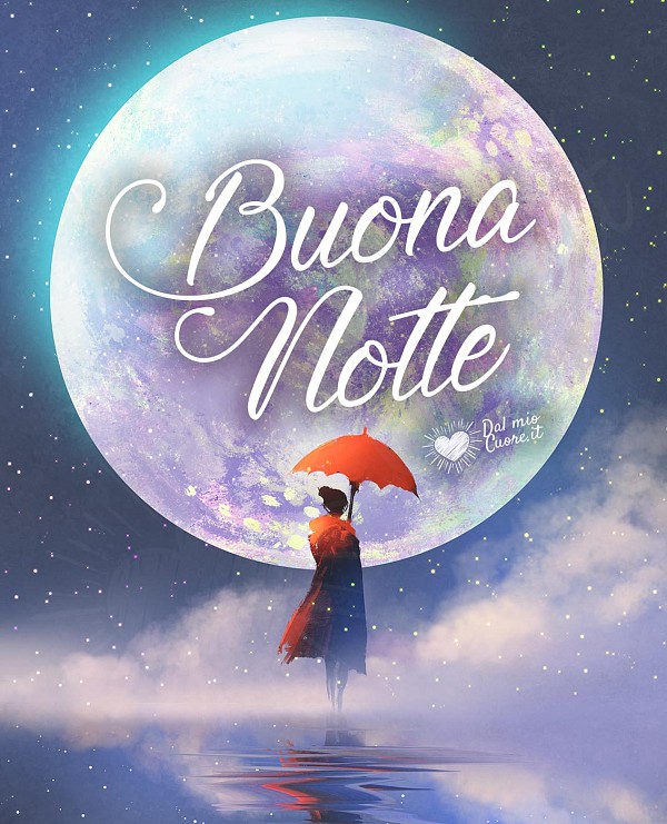 Buona Notte con luna piena