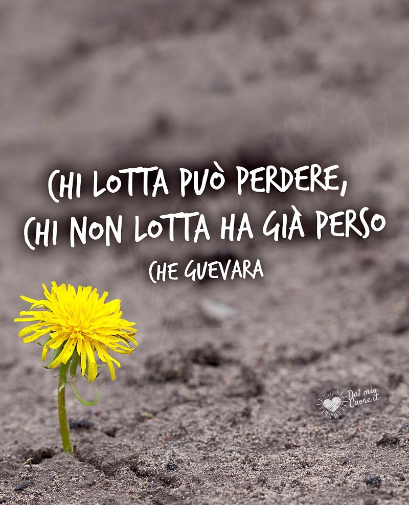 Chi lotta può perdere, chi non lotta ha già perso