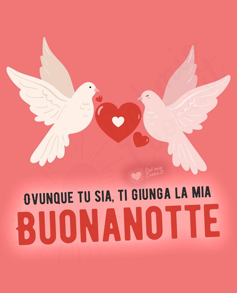 Ovunque tu sia, ti giunga la mia Buonanotte