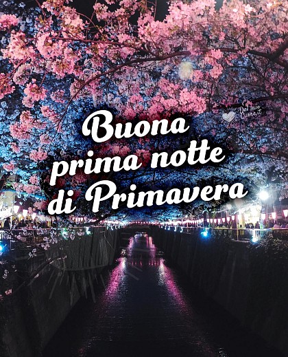 Buona prima notte di primavera