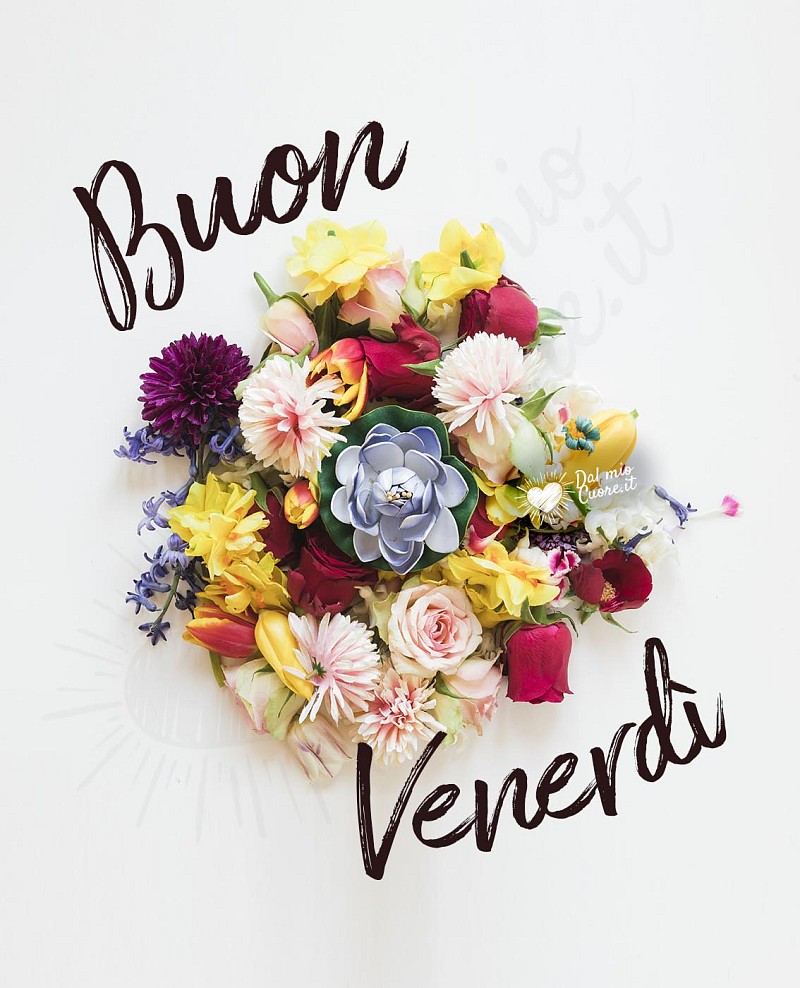 Buon Venerdì di primavera con fiori